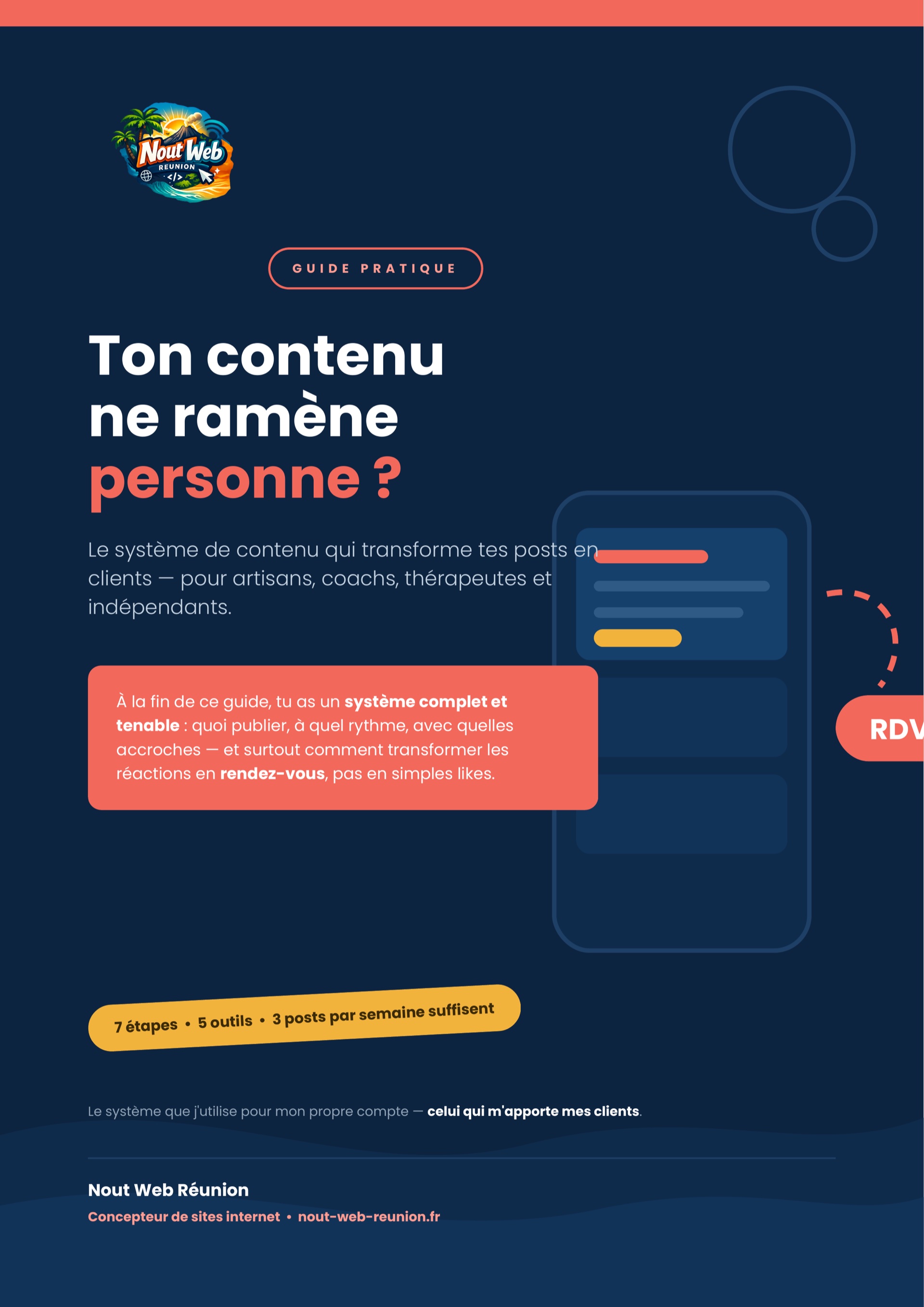 Ebook Ton contenu ne ramène personne par Nout Web Réunion