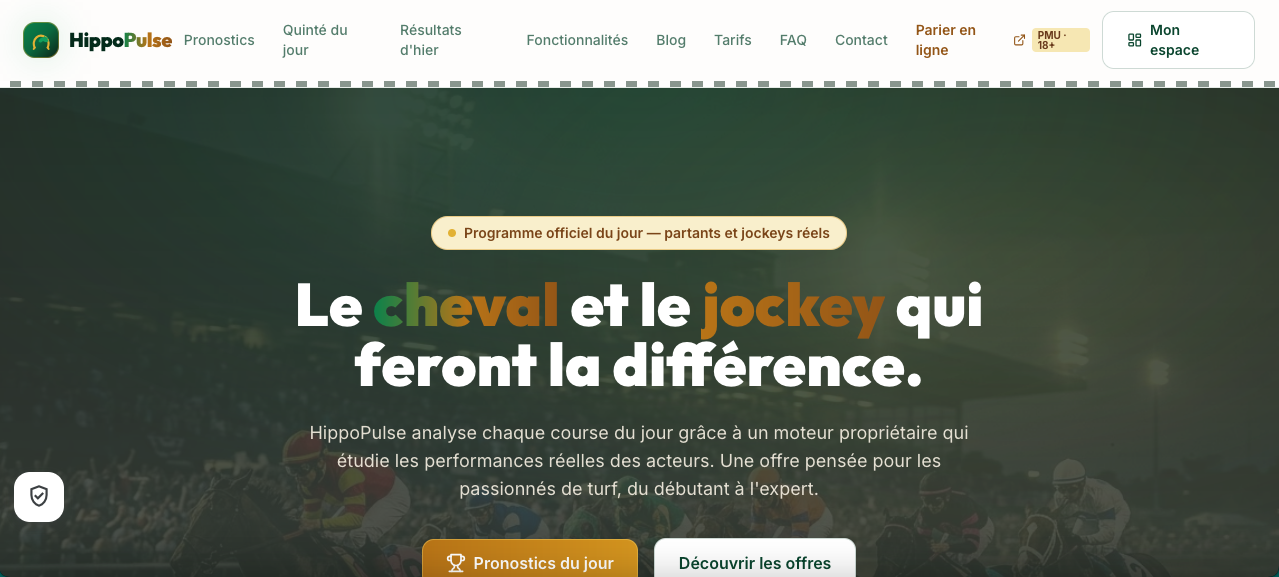 HippoPulse — pronostics hippiques du jour