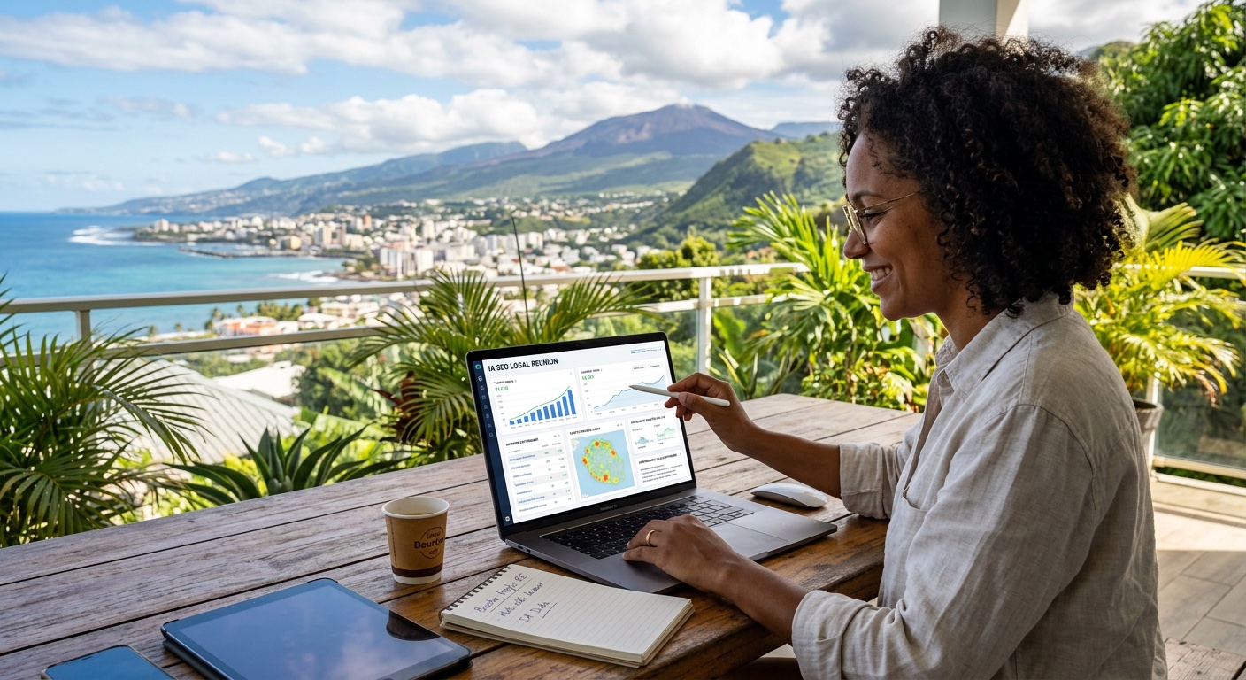 Analyse de trafic SEO local boosté par l'IA à La Réunion